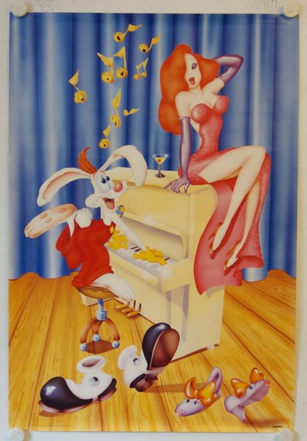 Falsches Spiel mit Roger Rabbit Posterdrucke alte kommerzielle Plakatdrucke (7)